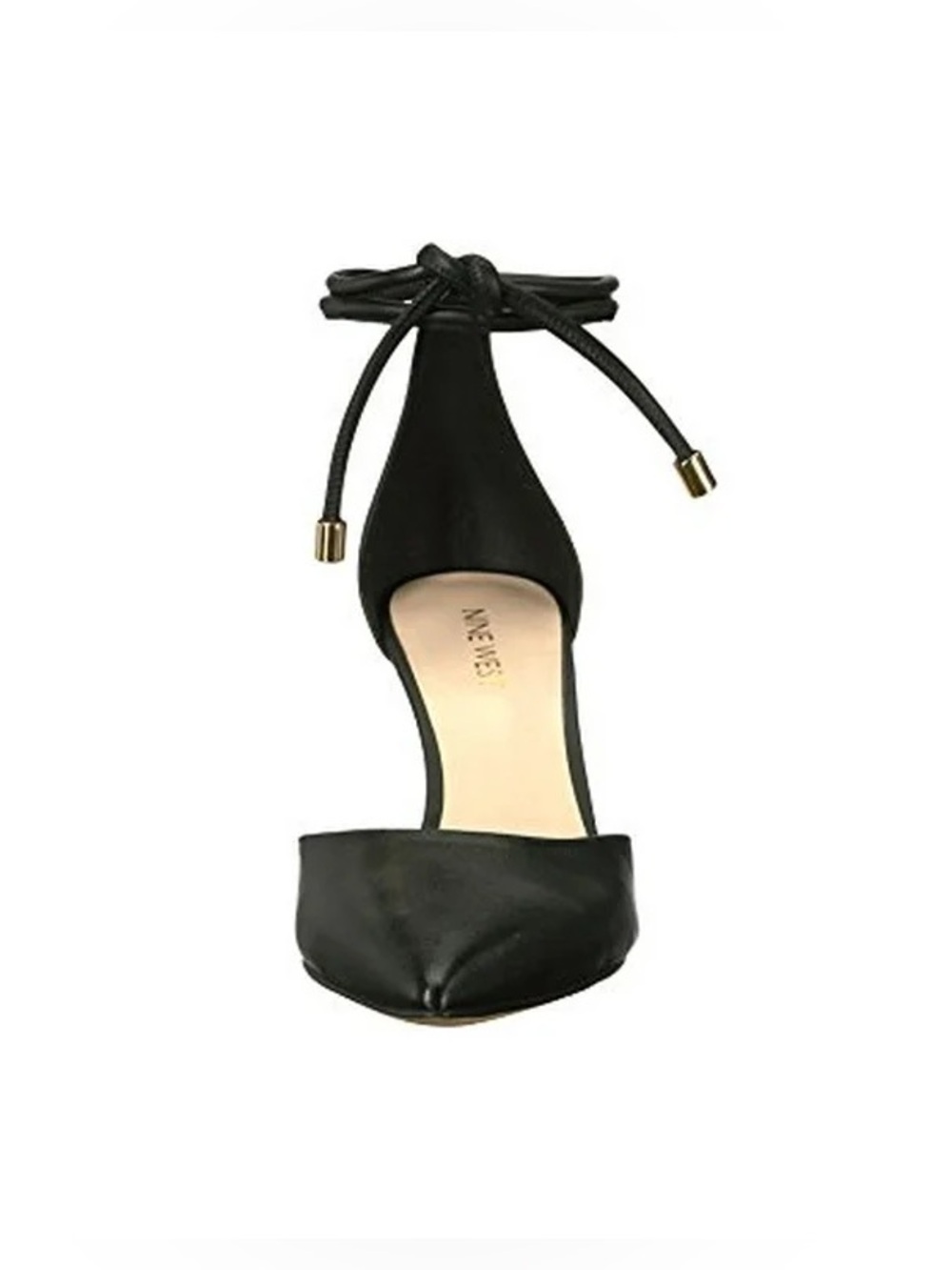 Nine West Womens Millenio Leather Pointed Toe Ankle Wrap D-Orsay Pumps